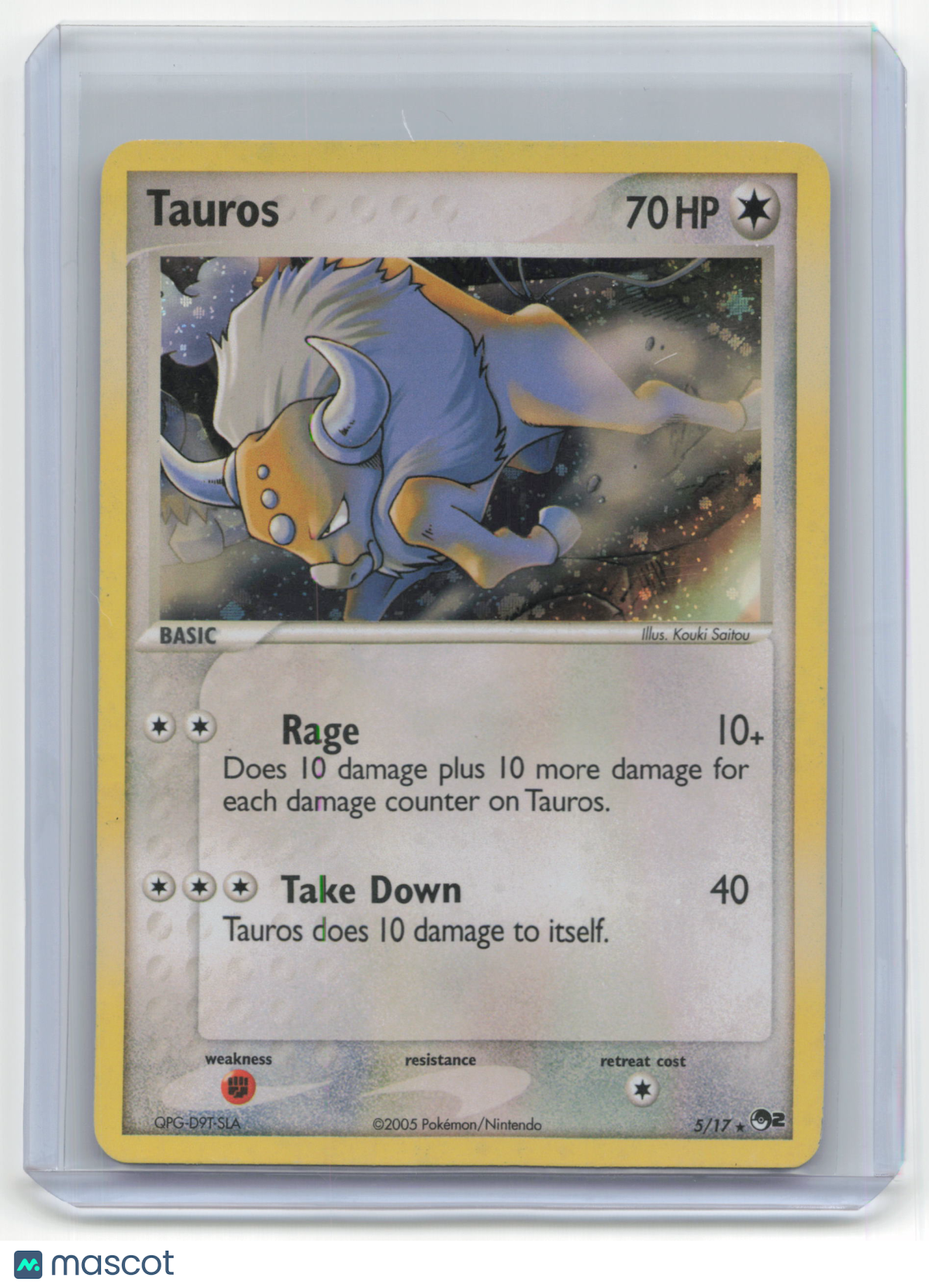 2005 Pokemon Tauros POP Series 2 #5/17