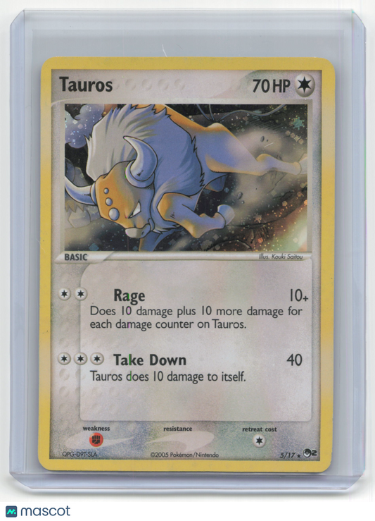 2005 Pokemon Tauros POP Series 2 #5/17