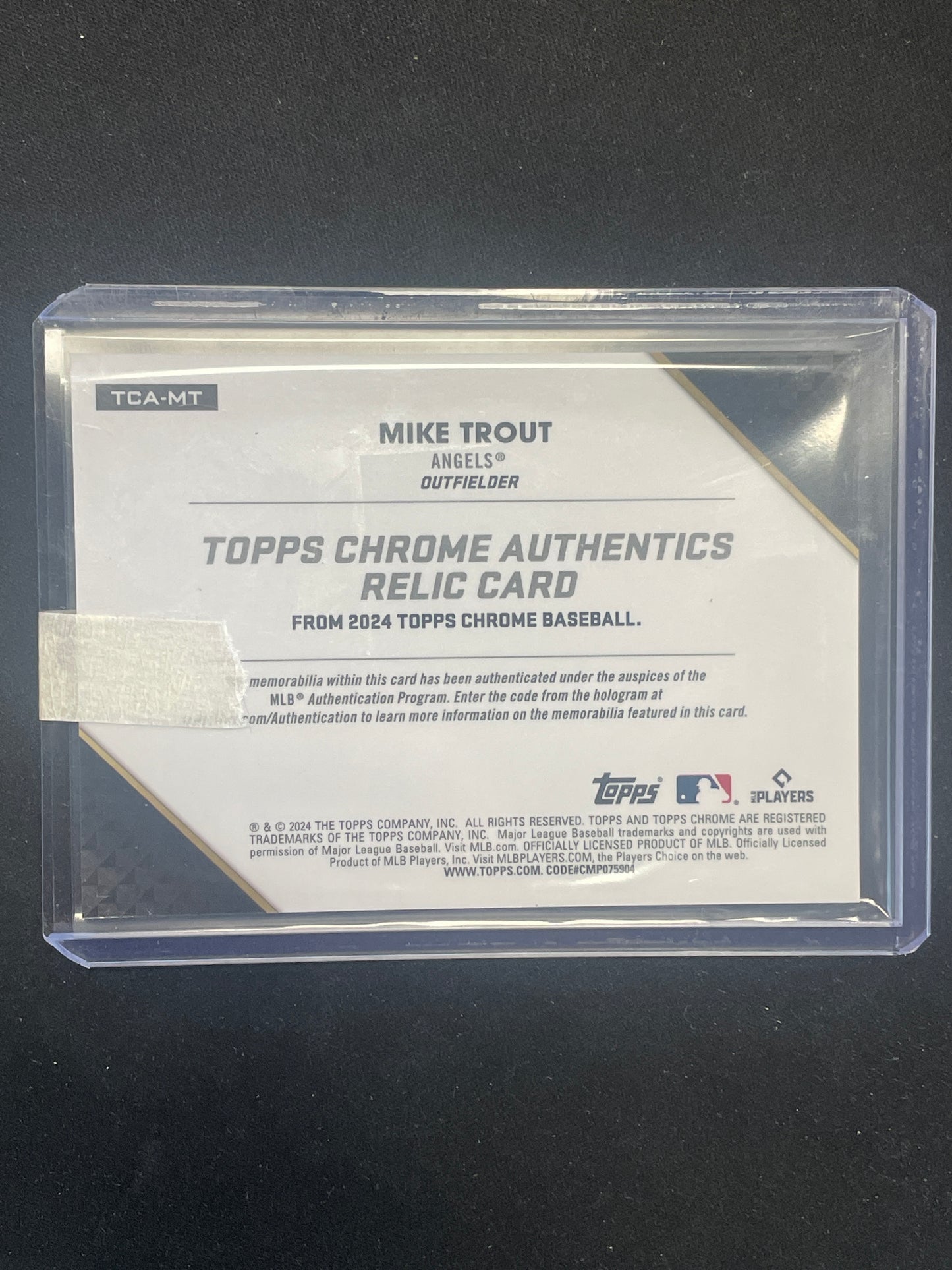 2023 Topps Chrome Baseball Mike Trout Relic #TCA-MT