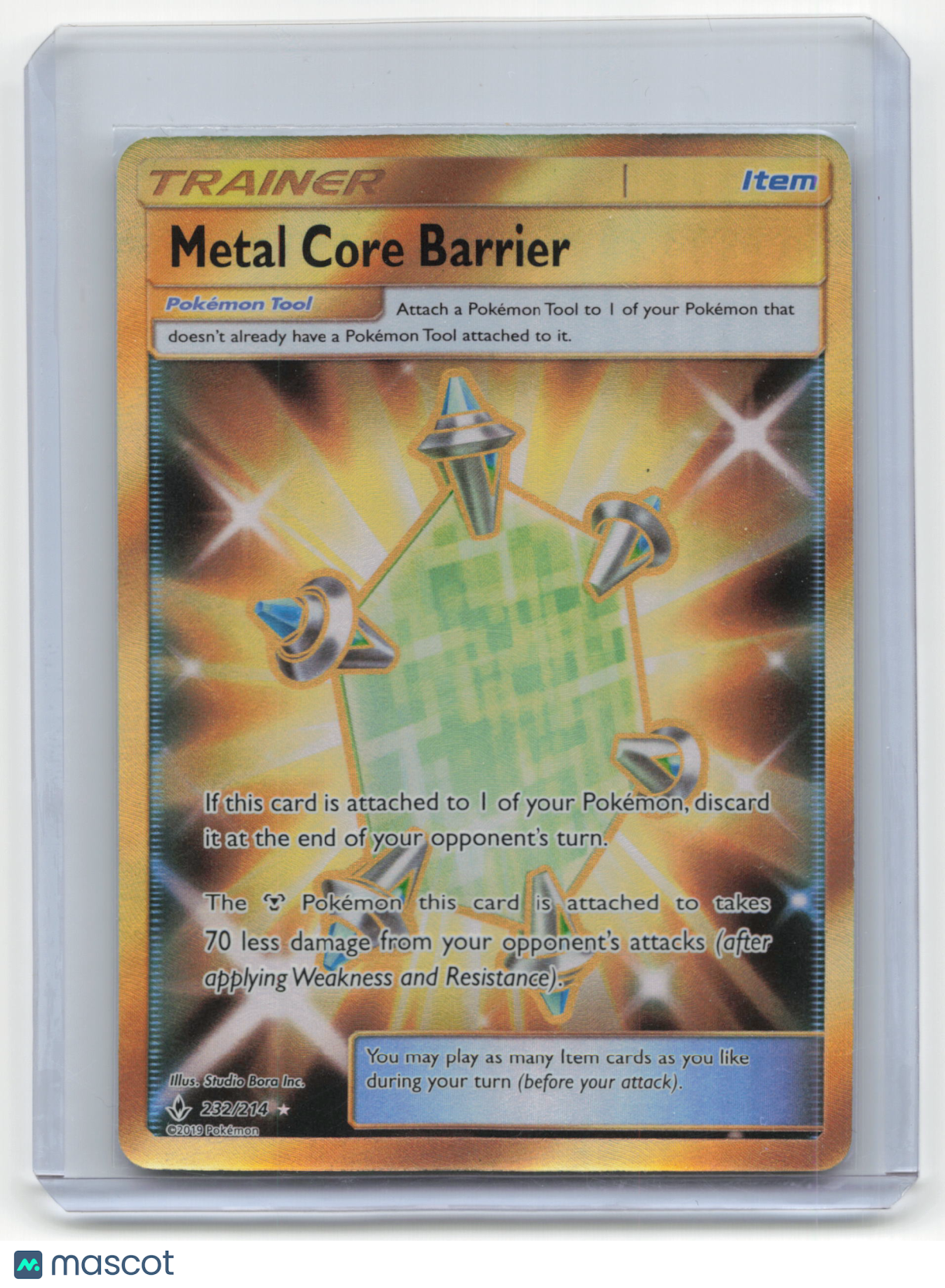 2019 Pokemon Metal Core Barrier Unbroken Bonds #232/214