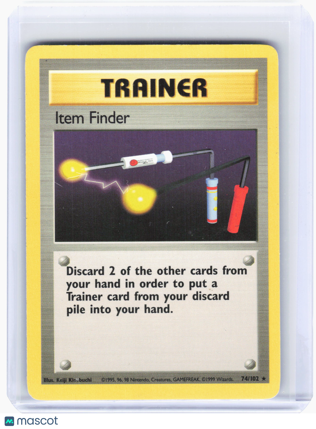 1999 Pokemon—Item Finder #74/102 Base Set—Rare Nonfoil [Lightly Played]