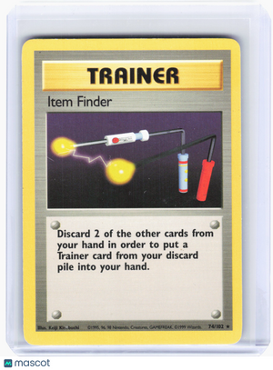 1999 Pokemon—Item Finder #74/102 Base Set—Rare Nonfoil [Lightly Played]