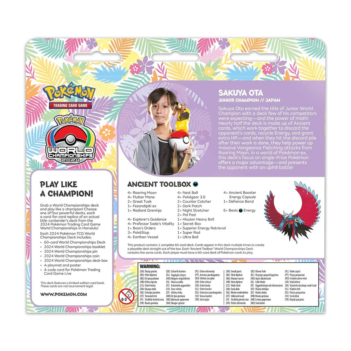 Pokemon Honolulu 2024 (Sakuya Ota, Ancient Toolbox) World Championships Deck