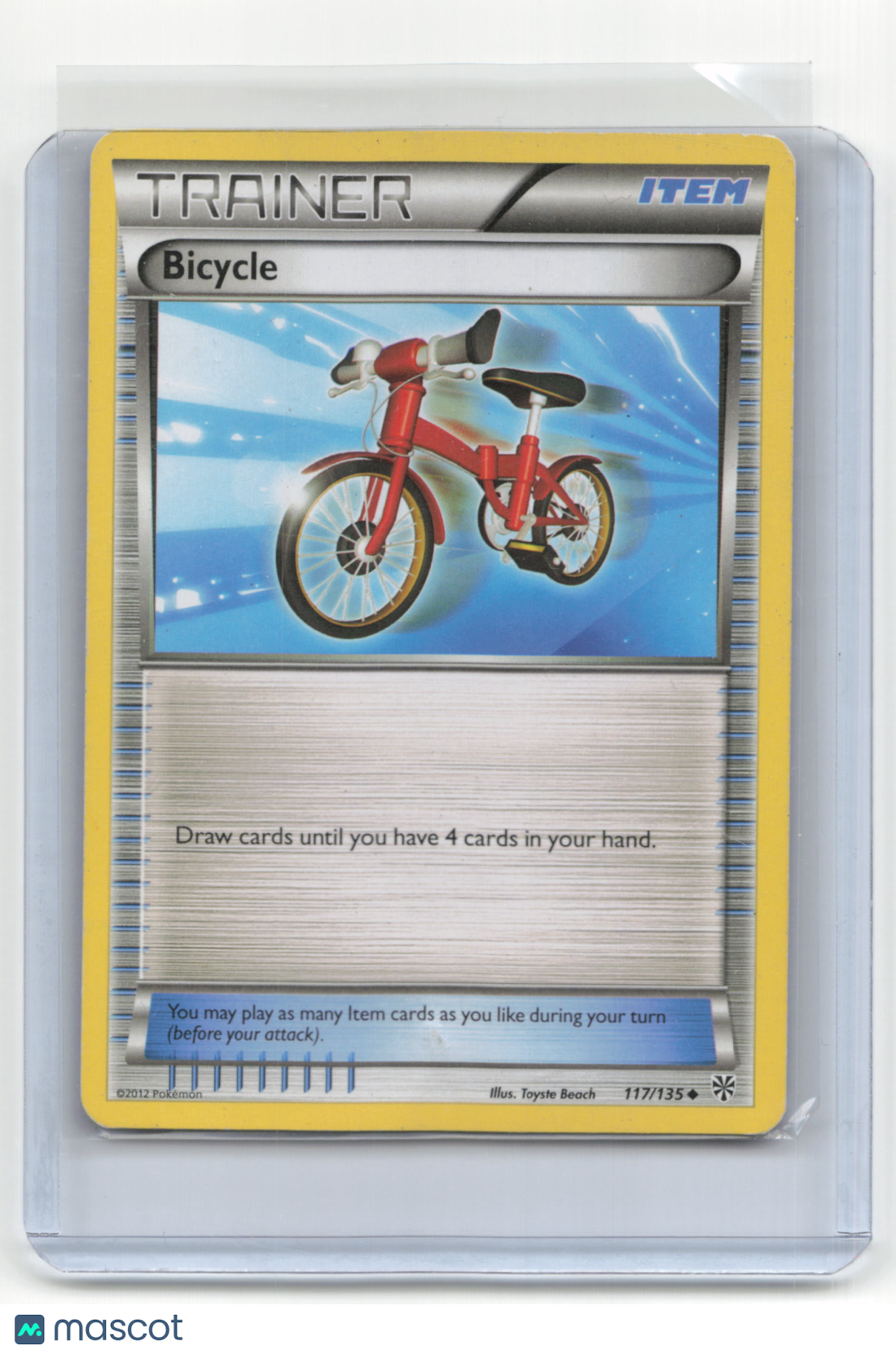 2013 Pokemon Bicycle Plasma Storm #117/135 Heavily Played