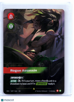 2026 Riftbound—Akali, Rogue Assassin (Signature) #189*/166 Vendetta—Showcase