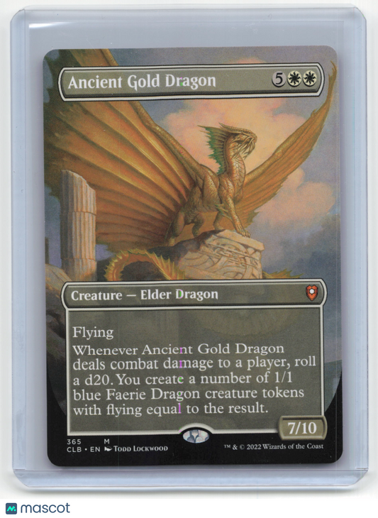 2022 Magic: The Gathering Ancient Gold Dragon Battle for Baldur #365 Mod Played