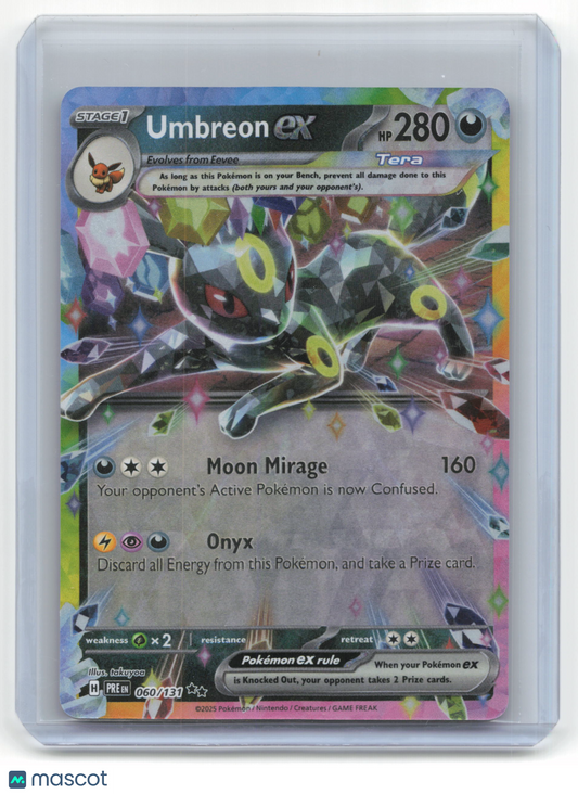 2025 Pokemon Umbreon EX Prismatic Evolutions #060/131