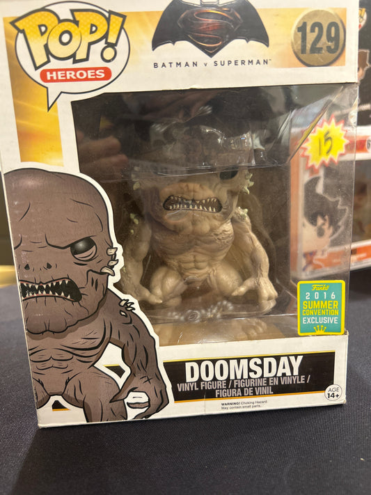 POP! Heroes Batman vs Superman 129 DOOMSDAY 2016 Summer Convention Exclusive