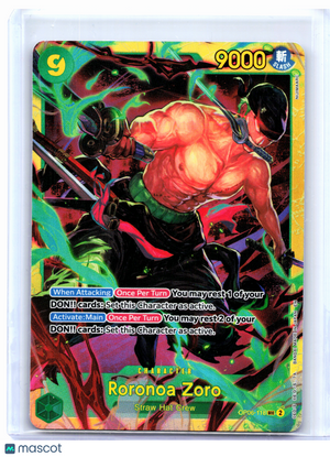 2024 One Piece Card Game—Roronoa Zoro #OP06-118 The Best Vol. 2—Secret Rare Foil
