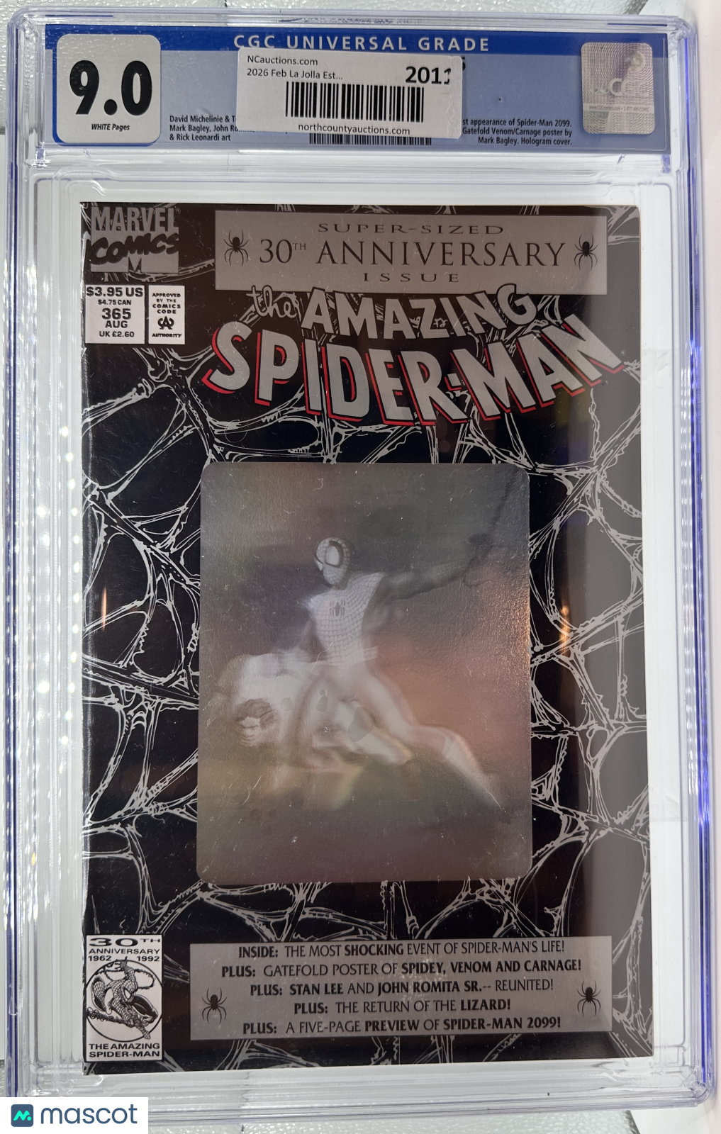 1992 - Amazing Spider-Man #365 Marvel Comics CGC 9.0