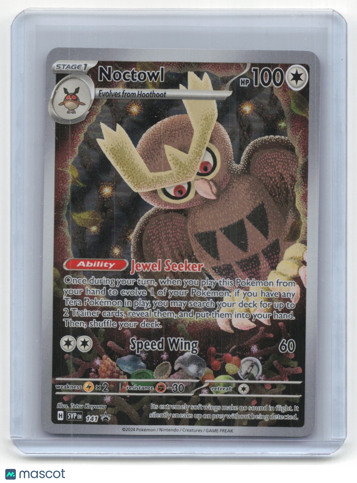 2024 Pokemon Noctowl SV Black Star Promo #141 - Papa Joey's Collectibles