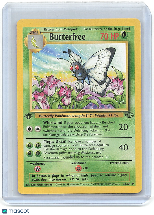 1999 Pokemon Butterfree #33/64