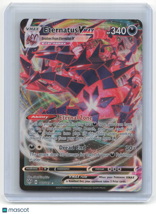 2020 Pokemon TCG Eternatus VMAX Darkness Ablaze #117/189