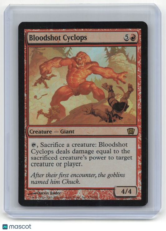 2003 Magic: The Gathering Bloodshot Cyclops 8th Edition #179/350 LP Foil