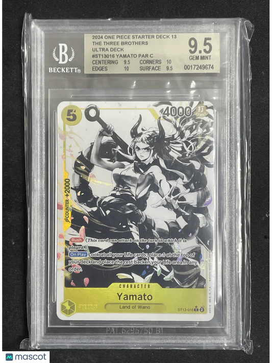 2024 One Piece The Three Brothers Gaming Yamato ALT ART C #ST13016 BGS 9.5 - Papa Joey's Collectibles