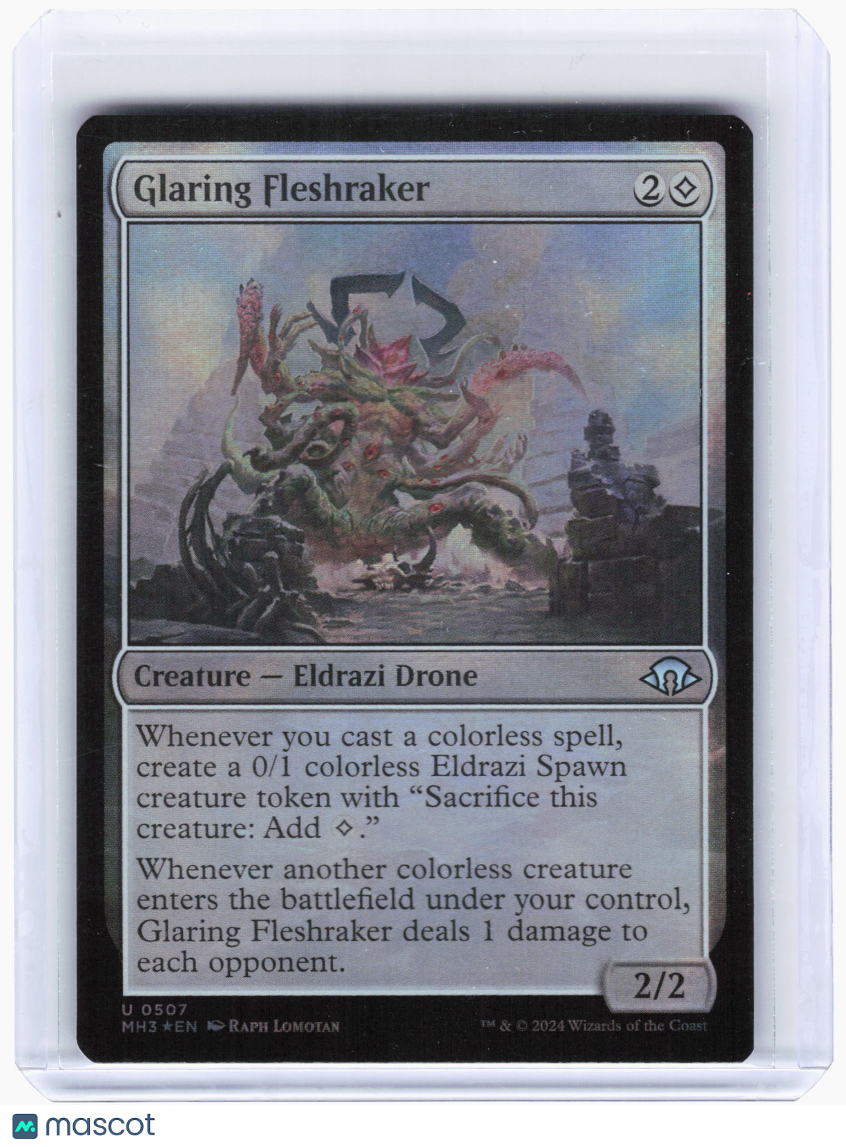 2024 Magic: The Gathering—Glaring Fleshraker #0507 Modern Horizons 3—Ripple Foil