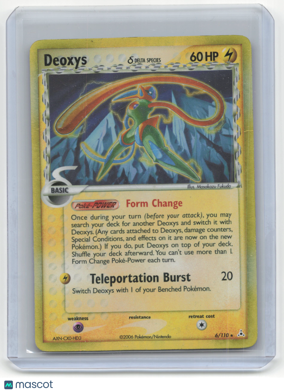 Pokemon TCG Deoxys 2006 Pokemon Delta Species #6/110 damaged