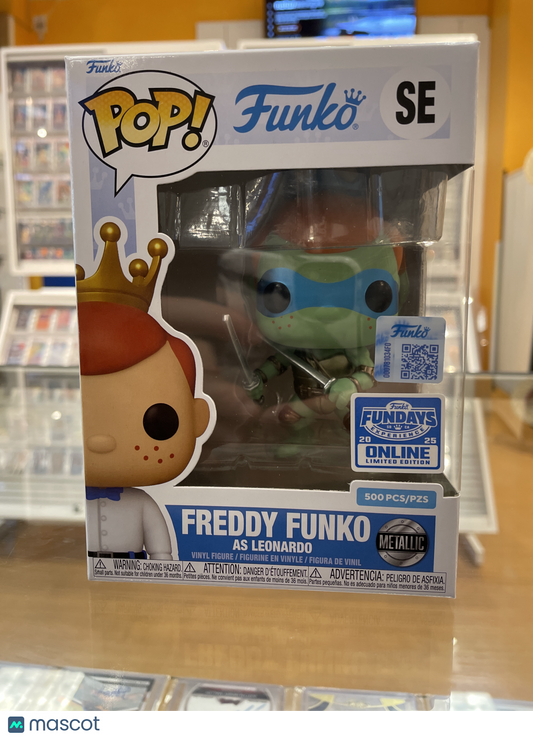 Funko Freddy Funko as Leonardo #SE (VG)Fundays Online Excl. '25, Metallic 500PCS