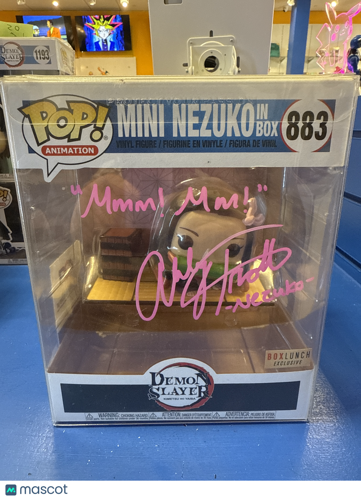 Funko Demon Slayer Mini Nezuko 883 Box Lunch Exclusive Abby Trott Auto PSA