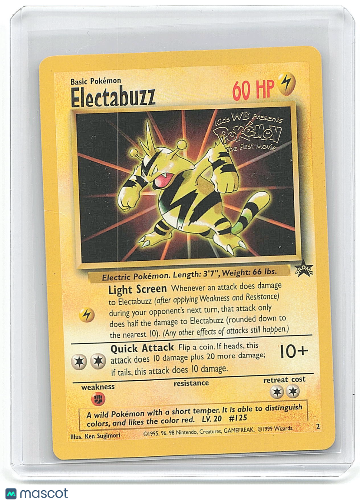 1995 Pokemon Electabuzz #20/102