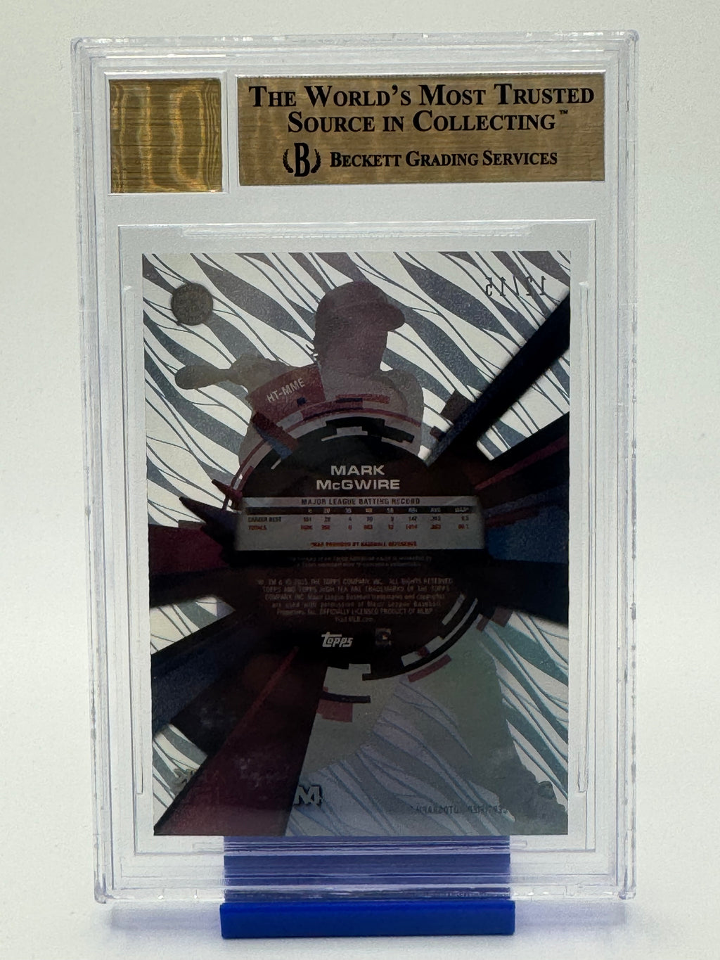 Topps 2015 Topps High Tek Baseball—Mark McGwire #HTMME 12/15—BGS 9.5 Auto 10