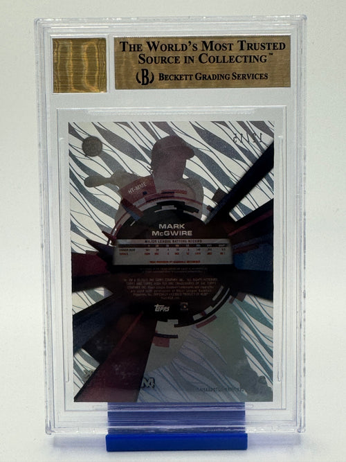Topps 2015 Topps High Tek Baseball—Mark McGwire #HTMME 12/15—BGS 9.5 Auto 10