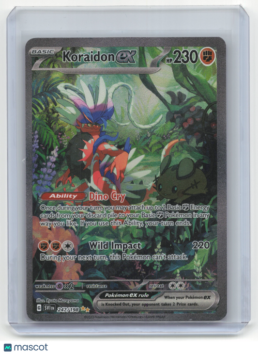 2023 Pokemon Koraidon EX Scarlet & Violet #247/198 Mod Played