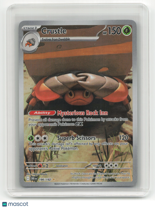 2025 Pokemon TCG Crustle Destined Rivals #186/182