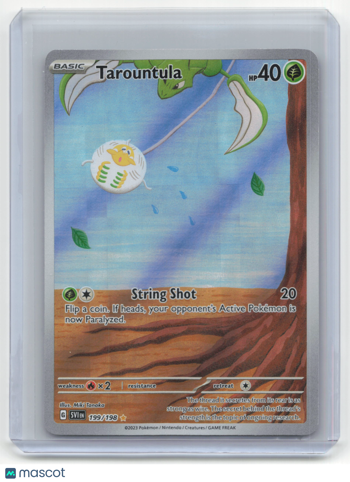 2023 Pokemon TCG Tarountula Scarlet & Violet #199/198 Mod Played