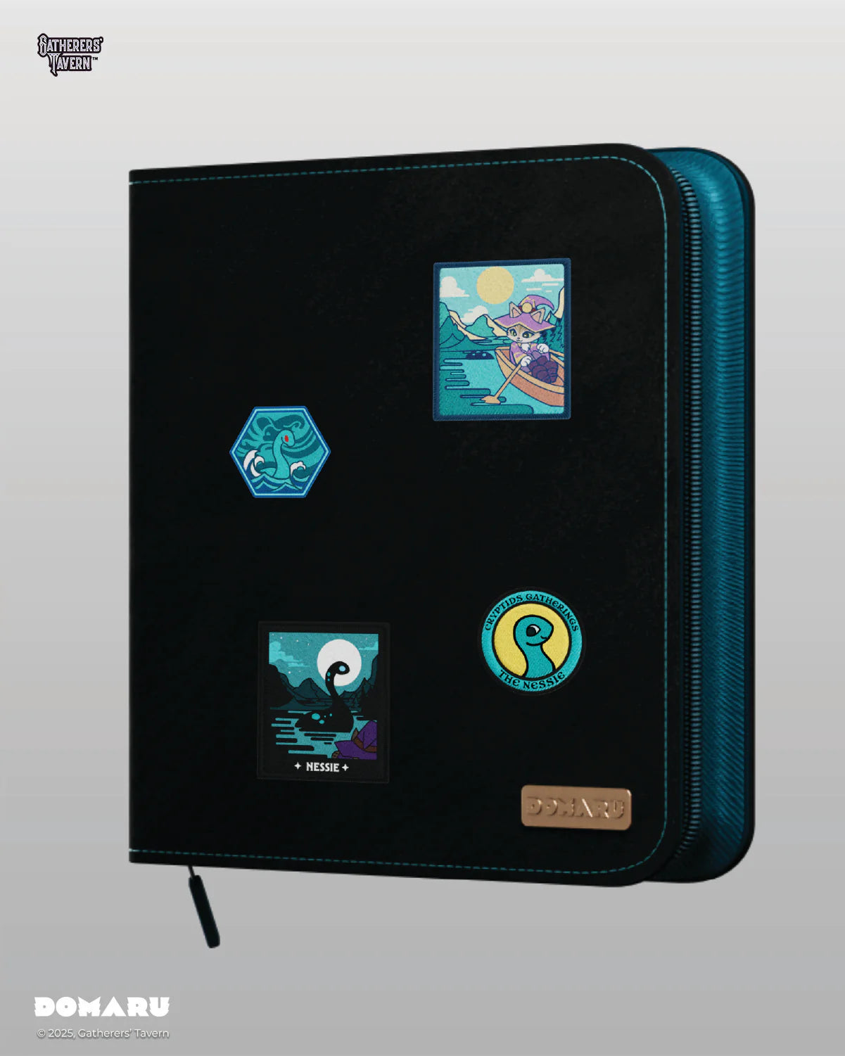 DOMARU Deco Patch Binder Cryptids Collection - Turquoise Loch (12-Pocket)