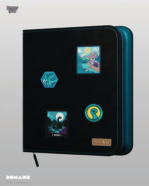 DOMARU Deco Patch Binder Cryptids Collection - Turquoise Loch (12-Pocket)