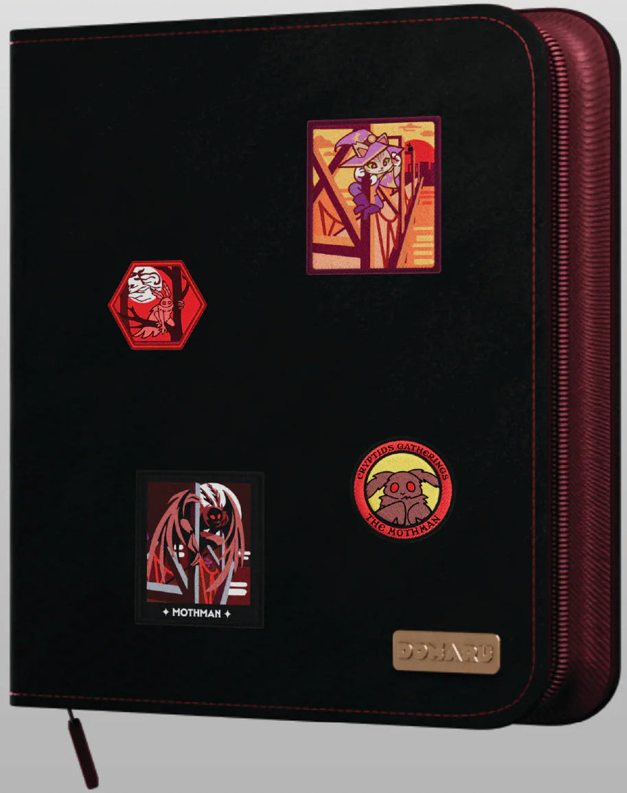 DOMARU Deco Patch Binder Cryptids Collection - Crimson Glow (12-Pocket)