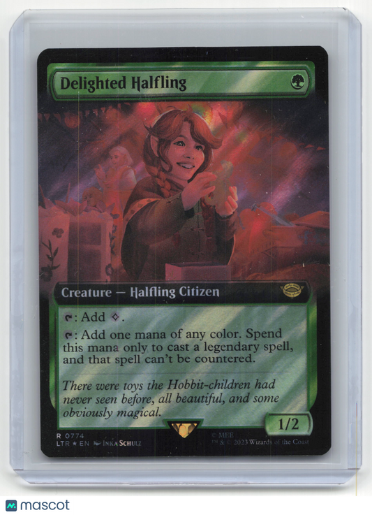 2023 Magic: The Gathering Delighted Halfling Lord of the Ring #0774 Holo
