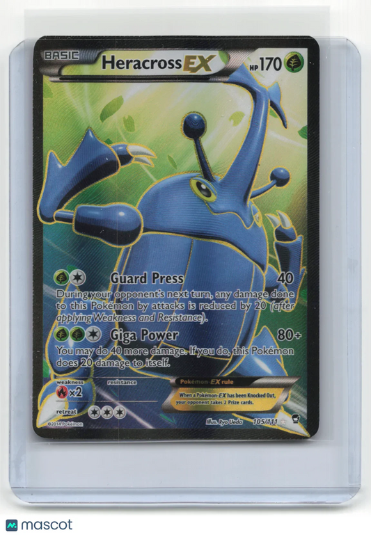 2014 Pokemon Heracross EX Furious Fists #105/111 Lightly Played - Papa Joey's Collectibles