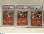 2016 Pokemon—Charizard Charmeleon Charmander #005 004 003 CP3: PokeKyun Collection— SEQUENTIAL SET PSA 10 127671703 127671702 Certification #: 127672701