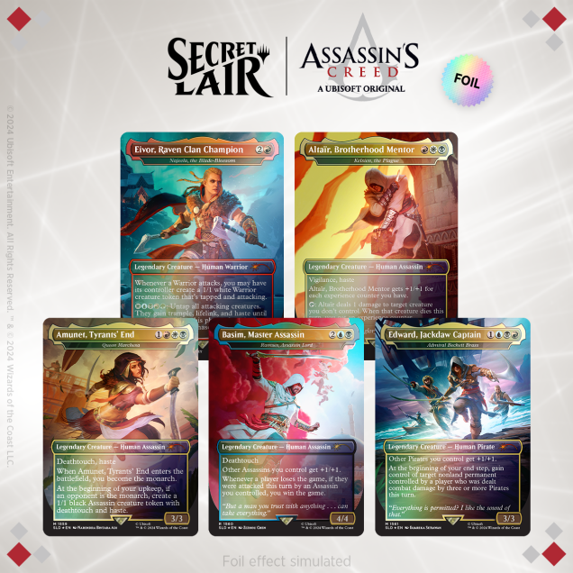 Magic: The Gathering—Secret Lair x Assassin's Creed: Lethal Legends (Rainbow Foil Edition)
