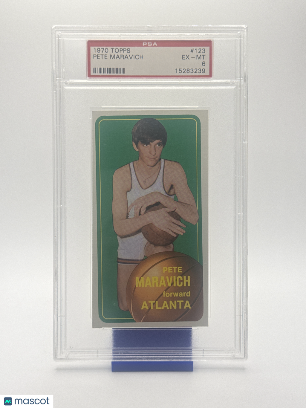 1970 Topps Basketball—Pete Maravich #123 —PSA 6