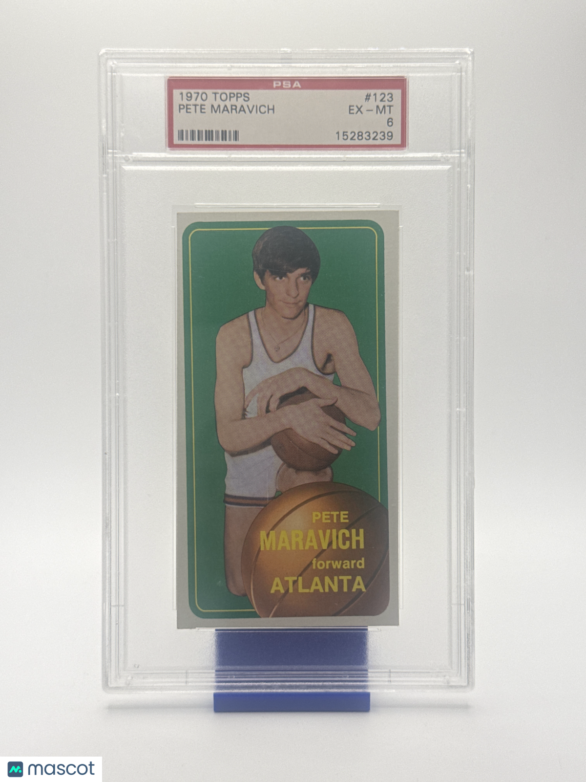 1970 Topps Basketball—Pete Maravich #123 —PSA 6