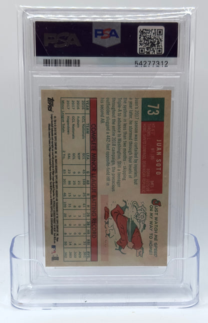 2018 Topps Archives Baseball—Juan Soto #73 —PSA 9