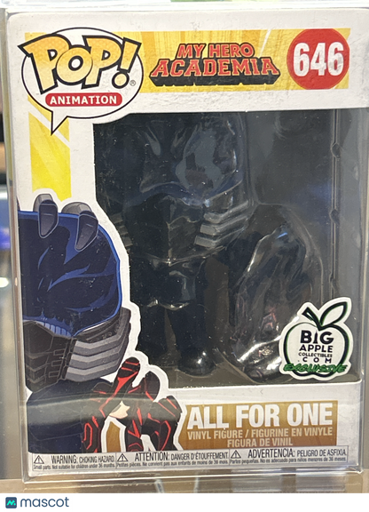 FunkoMy Hero Academia All For One # Very Good Big Apple Collectibles