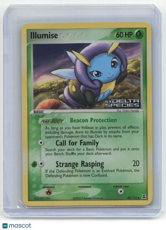 2005 Pokemon Illumise EX Delta Species #45/113 Near Mint