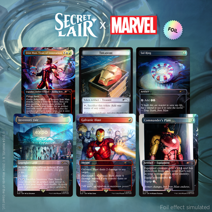 2024 Magic: The Gathering Secret Lair x Marvel's Iron Man (Rainbow Foil Edition)