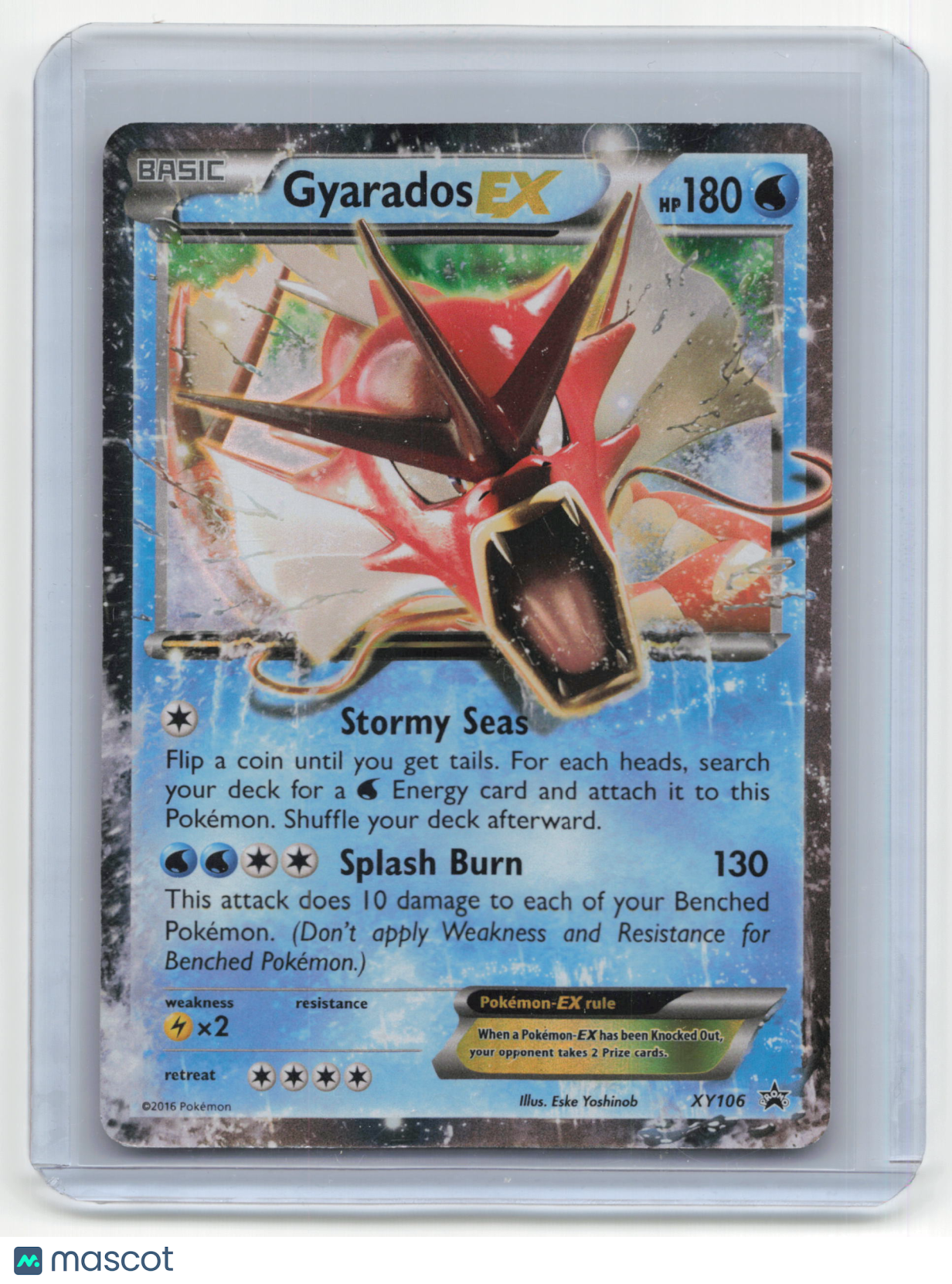2016 Pokemon TCG Gyarados EX XY Black Star Promos #XY106 Damaged Promo