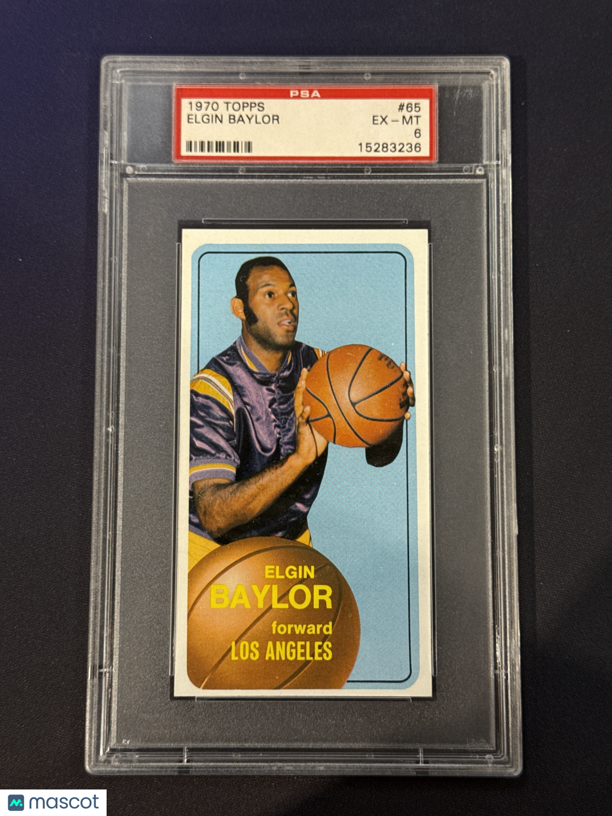1970 Topps Basketball Elgin Baylor #65 PSA 6 - Papa Joey's Collectibles