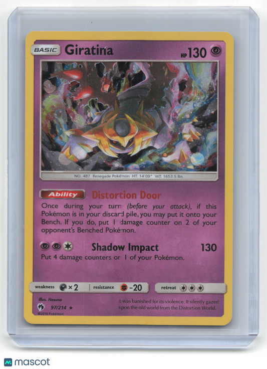 2018 Pokemon Giratina Lost Thunder #97/214 Lightly Played