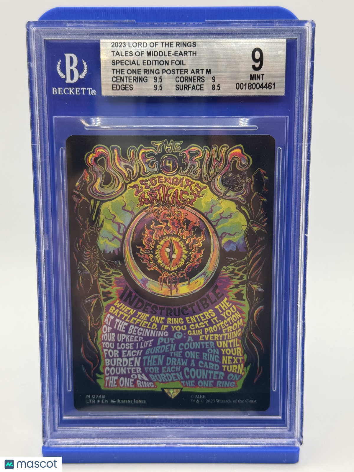 2023 Magic: The Gathering—The One Ring #748 Lord of the Rings—Mythic Foil BGS 9