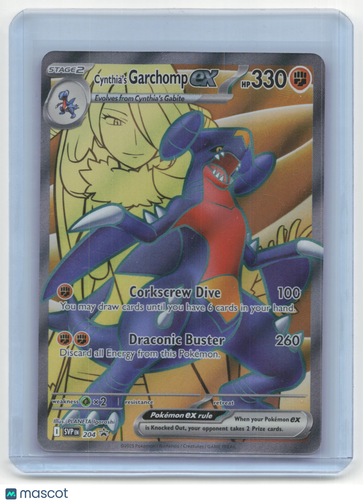 2025 Pokemon TCG Cynthia's Garchomp EX SV Black Star Promos #204