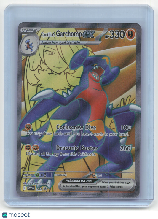 2025 Pokemon TCG Cynthia's Garchomp EX SV Black Star Promos #204