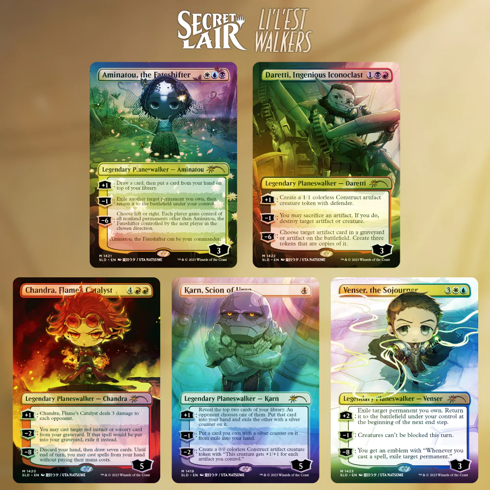 Magic: The Gathering Secret Lair Drop: Li'l'est Walkers (Rainbow Foil Edition)