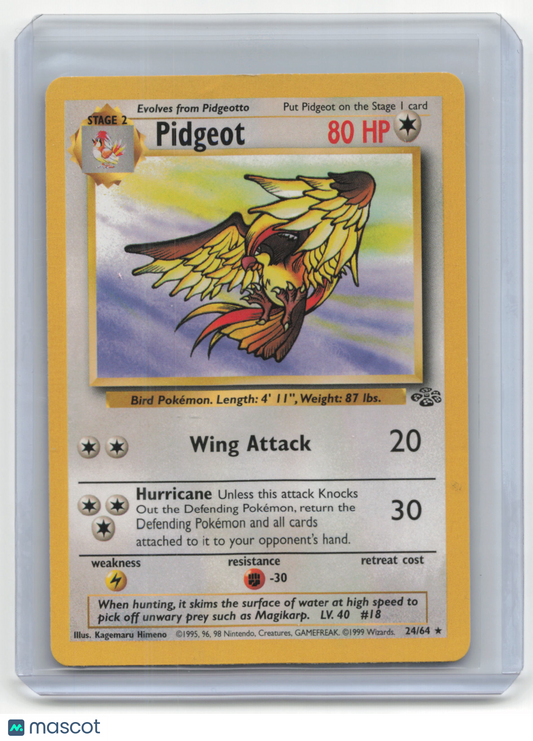 1999 Pokémon—Pidgeot #24/64 Jungle—